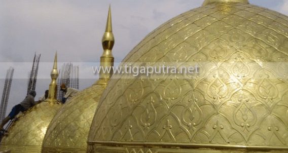 Kubah masjid Kerajinan Tembaga Boyolali